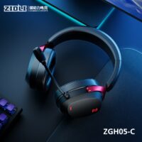 ZIDLI Magnetic Power ZGH05-C Gaming Headset wired USB interface 7.1 Head-Mounted Black/Red (Open Box)
