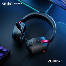 ZIDLI Magnetic Power ZGH05-C Gaming Headset wired USB interface 7.1 Head-Mounted Black/Red (Open Box)