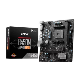 MSI B450M-A PRO MAX II DDR4 AM4 Micro-ATX, Motherboard