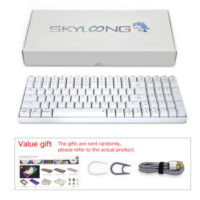Skyloong GK96 White Tri-mode Wireless RGB Mechanical Keyboard – Red Switches 3