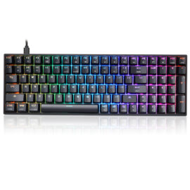 Skyloong GK96 Black Tri-mode Wireless RGB Mechanical Keyboard – Red Switches