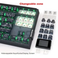 SKYLOONG GK87 Pro Wireless Mechanical Keyboard with TFT Screen – Crazy Scientist – Red Switches 6