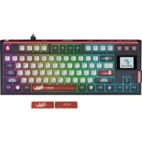 SKYLOONG GK87 Pro Wireless Mechanical Keyboard with TFT Screen – Spartan – Red Switches