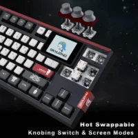 SKYLOONG GK87 Pro Wireless Mechanical Keyboard with TFT Screen – Spartan – Red Switches 5