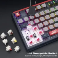 SKYLOONG GK87 Pro Wireless Mechanical Keyboard with TFT Screen – Spartan – Red Switches 3