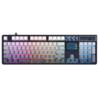 SKYLOONG GK104Pro Dual-Screen Tri-mode Wireless RGB Mechanical Keyboard – Twilight – Red Switches