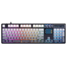 SKYLOONG GK104Pro Dual-Screen Tri-mode Wireless RGB Mechanical Keyboard – Twilight – Red Switches
