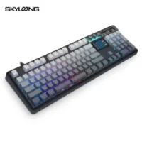 SKYLOONG GK104Pro Dual-Screen Tri-mode Wireless RGB Mechanical Keyboard – Twilight – Red Switches 4