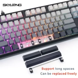 SKYLOONG GK104Pro Dual-Screen Tri-mode Wireless RGB Mechanical Keyboard – Twilight – Red Switches 3