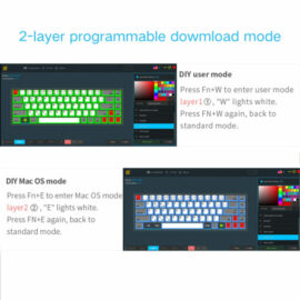 Skyloong GK84 Black Tri-mode Wireless RGB Mechanical Keyboard – Brown Switches 4