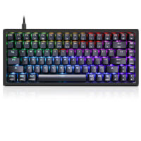 Skyloong GK84 Black Tri-mode Wireless RGB Mechanical Keyboard – Red Switches