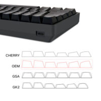 Skyloong GK68 Black Tri-mode Wireless RGB Mechanical Keyboard – Yellow Switches 3