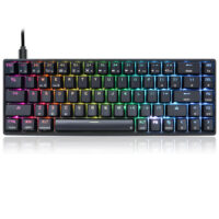 Skyloong GK68 Black Tri-mode Wireless RGB Mechanical Keyboard – Red Switches