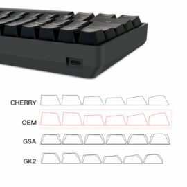 Skyloong GK68 Black Tri-mode Wireless RGB Mechanical Keyboard – Red Switches 3