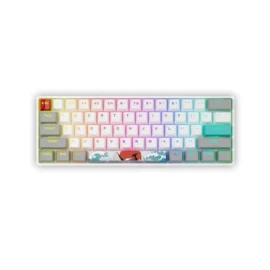 Skyloong GK61 Coral Sea Tri-mode Wireless RGB Mechanical Keyboard – Red Switches