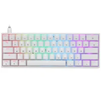 Skyloong GK61 White Tri-mode Wireless RGB Mechanical Keyboard – Brown Switches