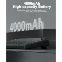 AULA F75 Pro Wireless Mechanical Keyboard,75% Gasket Hot Swappable Custom Keyboard – Gradient Grey – Reaper Axis Switch 3