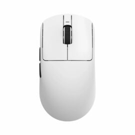 ATK VXE Dragonfly R1 Pro White Wireless Gaming Mouse, Lightweight 1.7 oz 48 g, Equipped with Pixart PAW3395, Up to 75 Hours, Cooling Coating, 4K Polling Rate