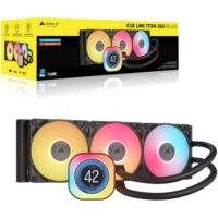 Corsair iCUE LINK TITAN 360 RX LCD Liquid CPU Cooler Black - Image 10