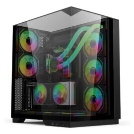 Ease EC125B Premium Mid-Tower ATX Gaming Case Black - Image 2