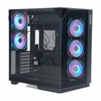 Ease EC125B Premium Mid-Tower ATX Gaming Case Black - Image 3