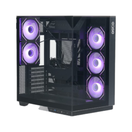 Ease EC125B Premium Mid-Tower ATX Gaming Case Black - Image 4