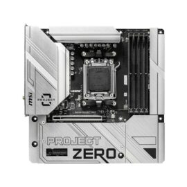 MSI B650M PROJECT ZERO AM5 AMD B650 Ryzen 7000 SATA DDR5 Wi-Fi 6E Bluetooth mATX Back Connect Design Motherboard - Image 2