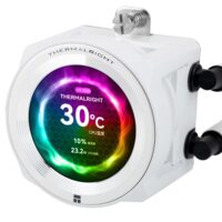 Thermalright Core Vision 360 White ARGB 360mm AIO Liquid CPU Cooler, IPS LCD Screen - Image 6