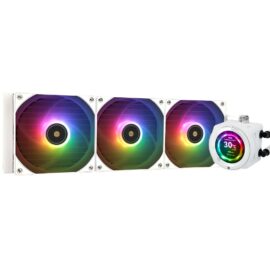 Thermalright Core Vision 360 White ARGB 360mm AIO Liquid CPU Cooler, IPS LCD Screen