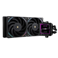 Thermalright Frozen Vision 240 Black ARGB 240mm AIO Liquid CPU Cooler, IPS LCD Screen