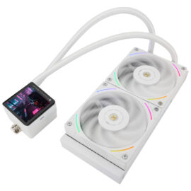 Thermalright Frozen Vision 240 White ARGB 240mm AIO Liquid CPU Cooler, IPS LCD Screen - Image 5