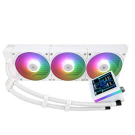 Thermalright Grand Vision 360 White ARGB 360mm CPU AIO Liquid Cooler,IPS LCD Screen - Image 4