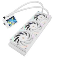 Thermalright Mjolnir Vision 360 White ARGB 360mm AIO Liquid CPU Cooler, IPS LCD Screen - Image 3