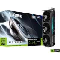 ZOTAC GAMING GeForce RTX 4080 SUPER Trinity Black Edition DLSS 3 16GB GDDR6X 256-bit 23 Gbps PCIE 4.0 Gaming Graphics Card, IceStorm 2.0 Advanced Cooling, SPECTRA RGB Lighting (Refurbished)