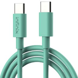 Infinix data cable XDC33 Type C to Type C Green