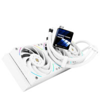 Thermalright Frozen Vision 360 White ARGB 360mm AIO Liquid CPU Cooler, IPS LCD Screen - Image 2