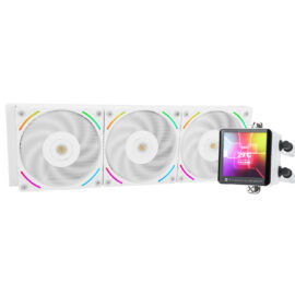 Thermalright Frozen Vision 360 White ARGB 360mm AIO Liquid CPU Cooler, IPS LCD Screen