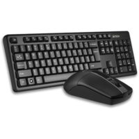 A4Tech 3330NS Wireless Desktop - Black - Keyboard & Mouse