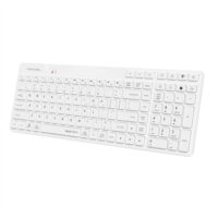 A4Tech Fstyler FBK27C AS Bluetooth & 2.4G Rechargeable Wireless Keyboard | White - Image 2