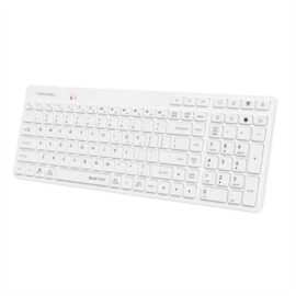 A4Tech Fstyler FBK27C AS Bluetooth & 2.4G Rechargeable Wireless Keyboard | White - Image 2
