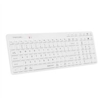 A4Tech Fstyler FBK27C AS Bluetooth & 2.4G Rechargeable Wireless Keyboard | White - Image 4
