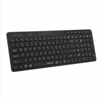 A4Tech Fstyler FBK27C AS Bluetooth & 2.4G Rechargeable Wireless Keyboard | Black - Image 3