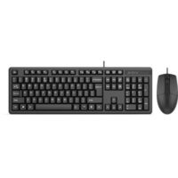 A4Tech KK-3330S Multimedia SmartKey FN Desktop Keyboard & Mouse - USB Black - Image 2