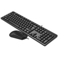 A4Tech KK-3330S Multimedia SmartKey FN Desktop Keyboard & Mouse - USB Black - Image 4