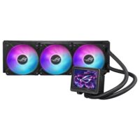 ASUS ROG RUYJIN III 360 ARGB Extreme AIO CPU Liquid Cooler, AMD Ryzen 9000 & Intel Core Ultra Ready, Asetek Gen8 V2 Pump, High Airflow & Static Pressure Magnetic Fans