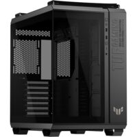 ASUS TUF Gaming GT502 Horizon ATX Mid-Tower Gaming Case, Boundless Panoramic Design, Dual-Chamber, Independent CPU and GPU Cooling Zones, Tool-Free Side Panels, 10Gbps Type-C Front Panel – Black - Image 2