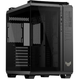 ASUS TUF Gaming GT502 Horizon ATX Mid-Tower Gaming Case, Boundless Panoramic Design, Dual-Chamber, Independent CPU and GPU Cooling Zones, Tool-Free Side Panels, 10Gbps Type-C Front Panel – Black - Image 2