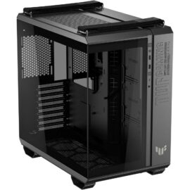 ASUS TUF Gaming GT502 Horizon ATX Mid-Tower Gaming Case, Boundless Panoramic Design, Dual-Chamber, Independent CPU and GPU Cooling Zones, Tool-Free Side Panels, 10Gbps Type-C Front Panel – Black - Image 4