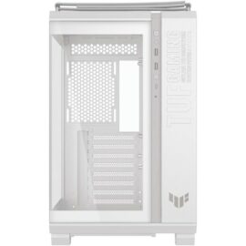 ASUS TUF Gaming GT502 Horizon ATX Mid-Tower Gaming Case, Boundless Panoramic Design, Dual-Chamber, Independent CPU and GPU Cooling Zones, Tool-Free Side Panels, 10Gbps Type-C Front Panel – White - Image 3