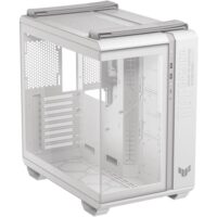 ASUS TUF Gaming GT502 Horizon ATX Mid-Tower Gaming Case, Boundless Panoramic Design, Dual-Chamber, Independent CPU and GPU Cooling Zones, Tool-Free Side Panels, 10Gbps Type-C Front Panel – White - Image 4